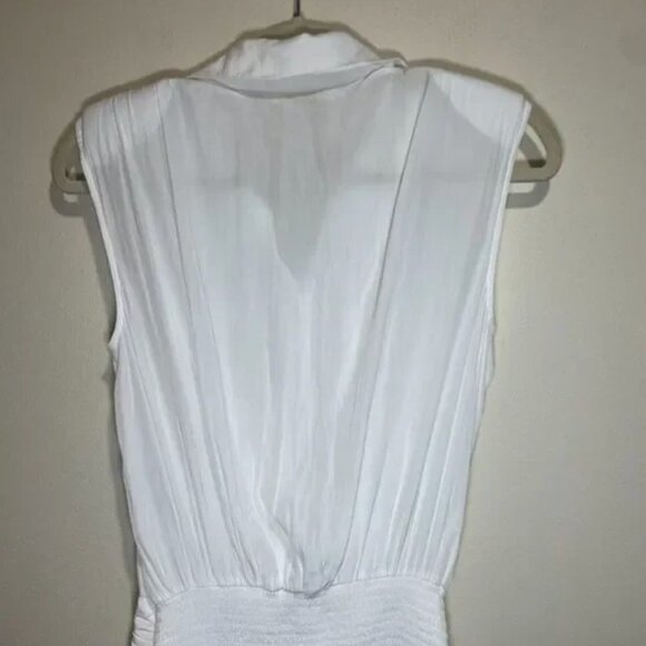 NWT Ramy Brook Peyton Button Down Mini Dress Ivory, Sm - Picture 10 of 16